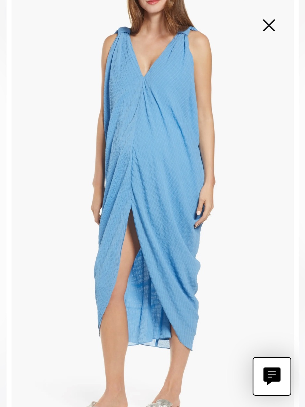NWT Hatch maternity Amira Caftan in Ocean